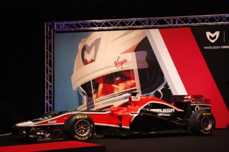 ����� Marussia Virgin Racing MVR-02 � ���������� ���������� BBC